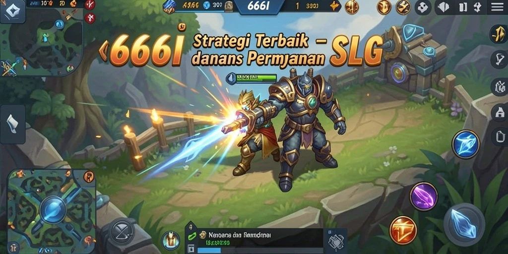 Tangkapan layar menunjukkan aksi epik dalam permainan SLG.