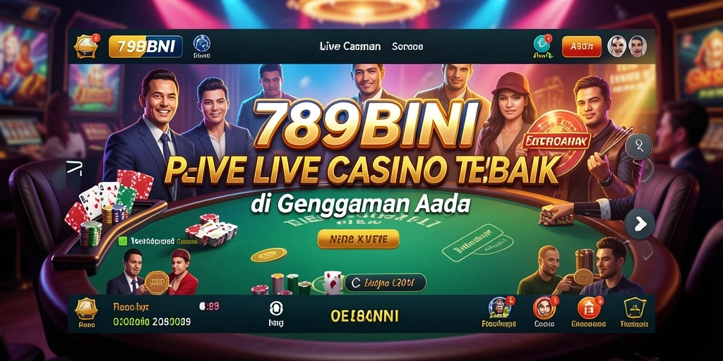 Tampilan menarik dari gameplay Live Casino 789BNI.