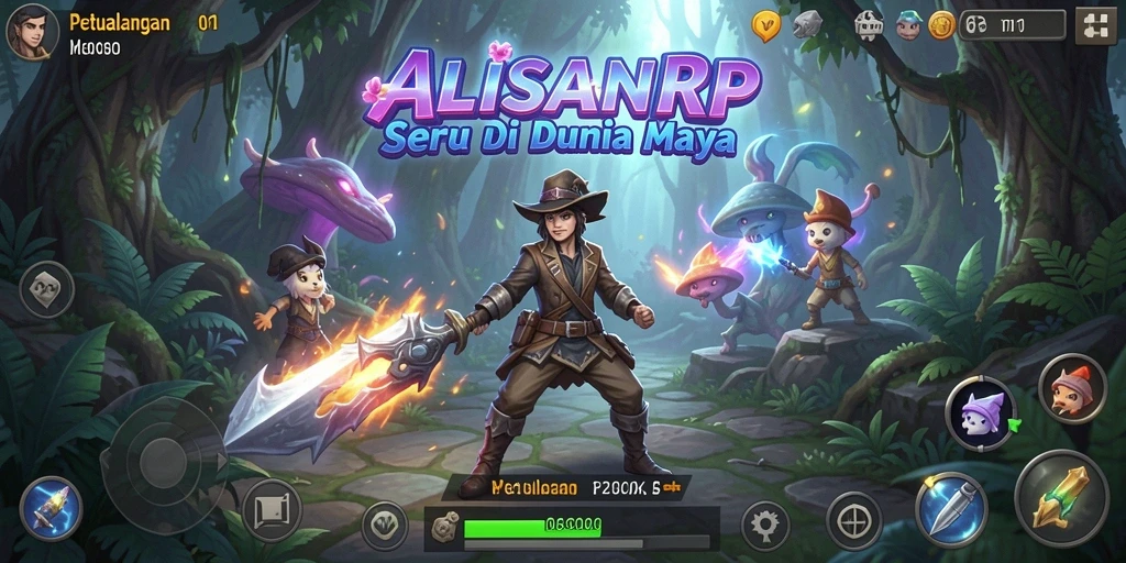 Tampilan gameplay seru dari ALISANRP yang mengasyikkan.