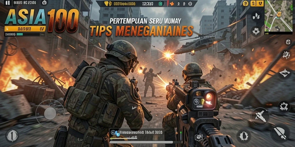 Tangkapan layar utama dari gameplay ASIA100 yang seru dan mendebarkan.