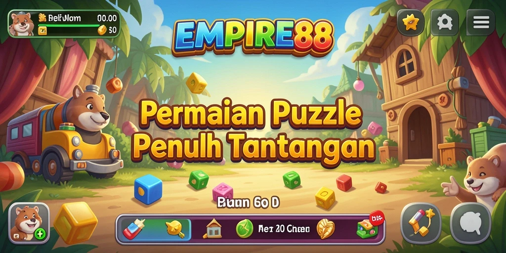 Tampilan gameplay seru dari EMPIRE88 dalam mode puzzle.