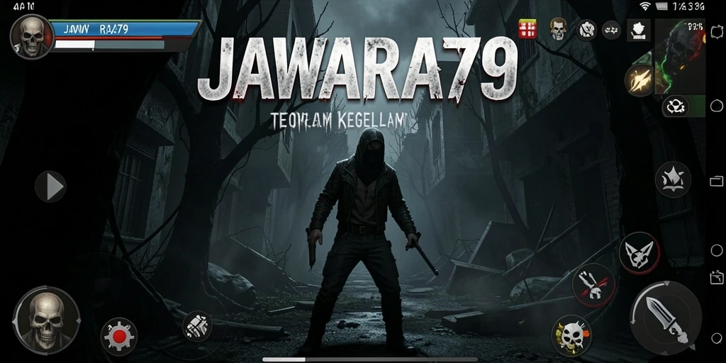 Gambaran gameplay menyeramkan di dunia horor yang mencekam.