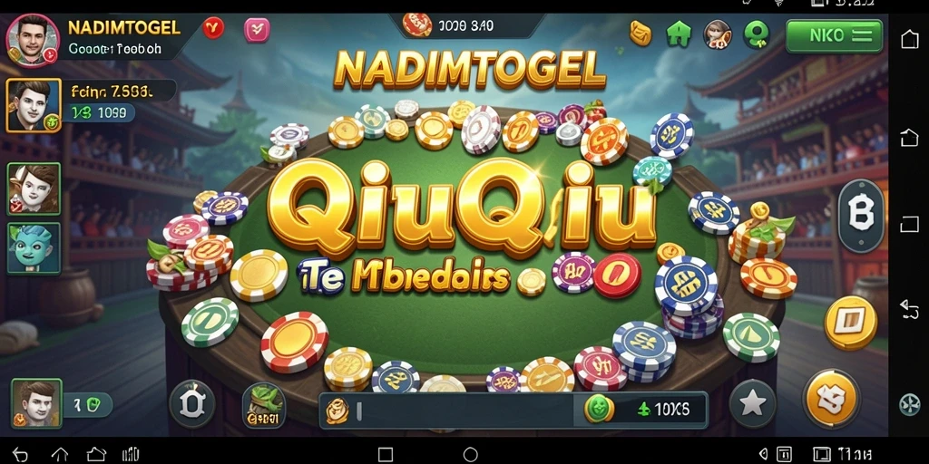 Tampilan seru gameplay QiuQiu di NADIMTOGEL.